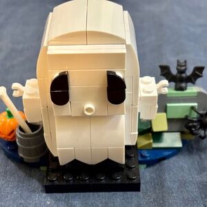Pre-built LEGO BRICK'H'EADZ "Halloween Ghost" 40351 INCL: All pieces & manual.